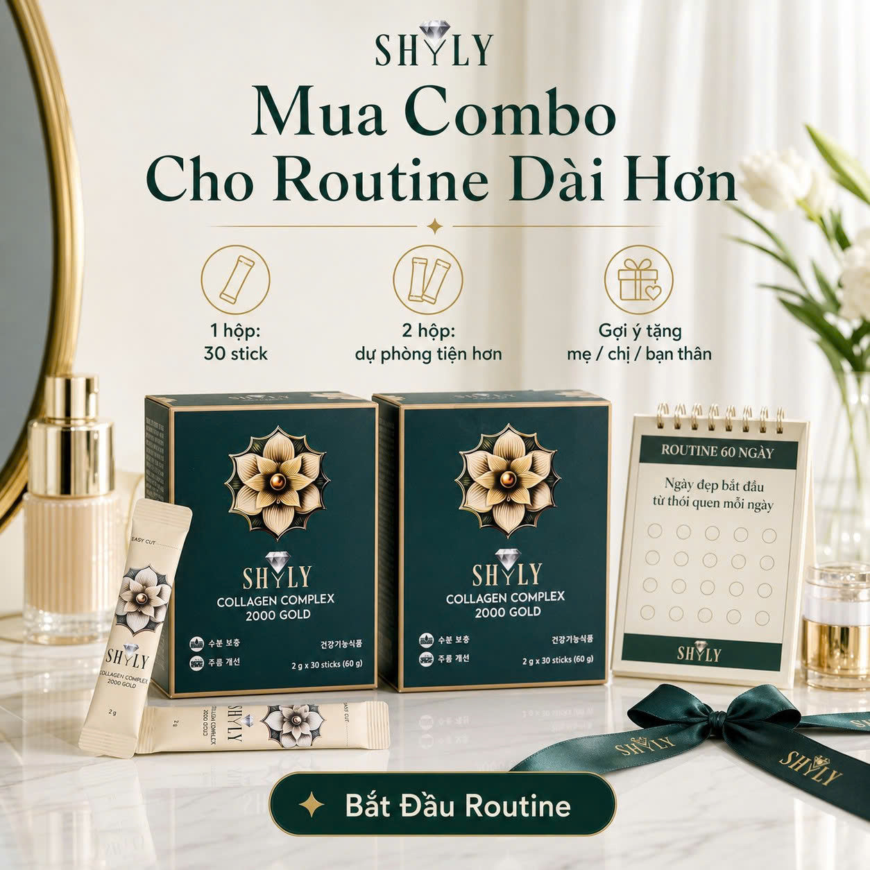 Gợi ý chu trình SHYLY Collagen 30 và 60 ngày